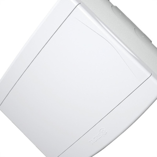 Centrinho Tigre Pvc Sobrepor Para 8 Disjuntores Din Sem Barramento Branco