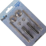Parafuso Para Vaso Sanitario Aco Inox Bognar B-10 Com 2 Pecas