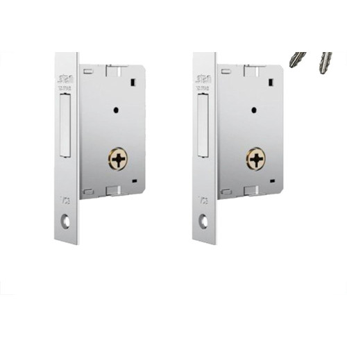 Trava Quadrupla Stam Inox 1004 Roseta Redodonda Par