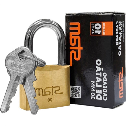 Cadeado Stam 30Mm Latao - Kit C/10 Pecas