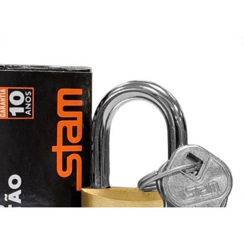 Cadeado Stam 30Mm Latao - Kit C/10 Pecas