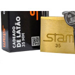 Cadeado Stam 35Mm Latao - Kit C/5 Pecas