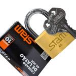 Cadeado Stam 40Mm Latao - Kit C/5 Pecas