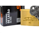 Cadeado Stam 40Mm Latao - Kit C/5 Pecas