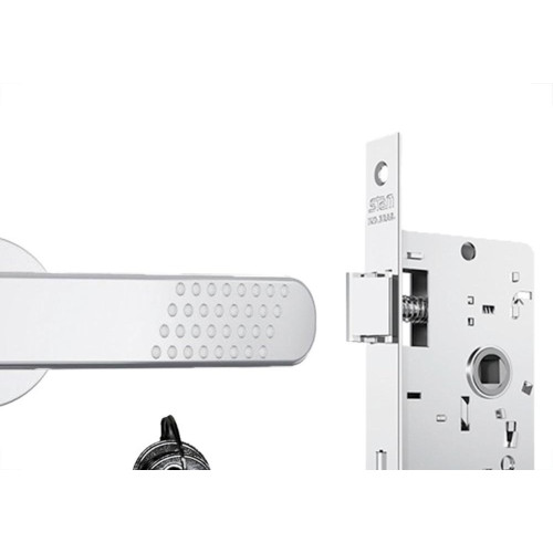 Fechadura Stam Inox Alavanca Roseta 803/21 Externa