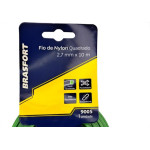 Fio De Nylon Para Aparador De Grama Brasfort Verde Quadrado 2,7Mmx10M