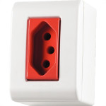 Sistema Box Tramontina Lizflex 1 Tomada 2P+T. 20A Vermelha - 57304/019