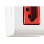 Sistema Box Tramontina Lizflex 1 Tomada 2P+T. 20A Vermelha - 57304/019