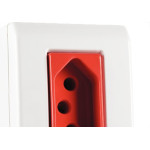 Sistema Box Tramontina Lizflex 1 Tomada 2P+T. 20A Vermelha - 57304/019