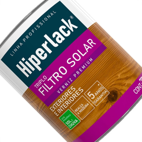 Verniz Hyperlack Triplo Filtro Solar Natural 750Ml Verniz Hyperlack Triplo Filtro Solar Natural 750Ml