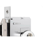 Fechadura Silvana 4500 Porta Correr Roseta Redonda Inox - 95026