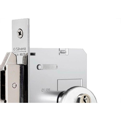 Fechadura Silvana 4500 Porta Correr Roseta Redonda Inox - 95026