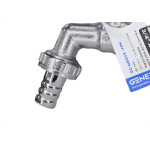 Torneira Esfera Jardim Com Porta Cadeado Genebre Metal 3/4''
