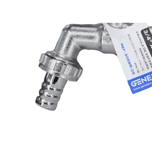 Torneira Esfera Jardim Com Porta Cadeado Genebre Metal 3/4''