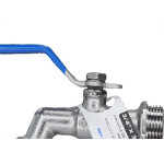 Torneira Esfera Jardim Com Porta Cadeado Genebre Metal 3/4''