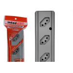 Tomada Barra Interneed Pro45 - 2 Polos +Terra Cinza 20A. Quadrupla
