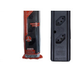 Tomada Barra Interneed Pro45 - 2 Polos +Terra Preta 20A. Quadrupla