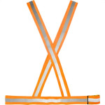 Colete X Para Sinalizacao Plastcor Noturno/Diurno Laranja