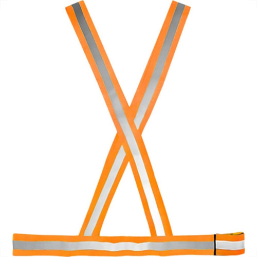 Colete X Para Sinalizacao Plastcor Noturno/Diurno Laranja