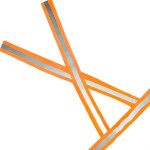 Colete X Para Sinalizacao Plastcor Noturno/Diurno Laranja