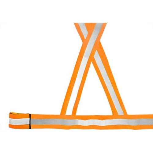 Colete X Para Sinalizacao Plastcor Noturno/Diurno Laranja