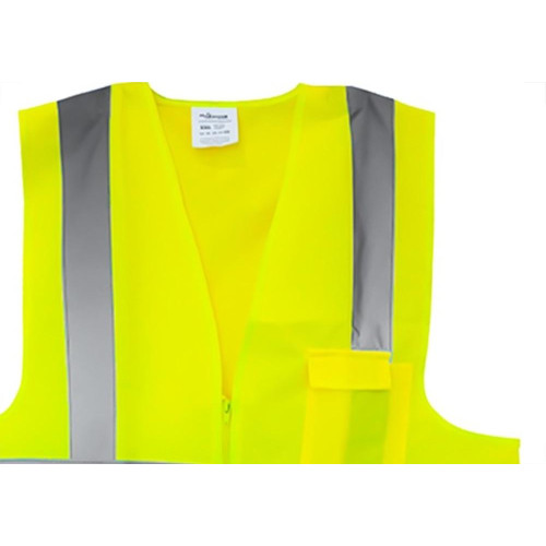 Colete Para Sinalizacao Plastcor 1 Bolso Amarelo Fluorescente G