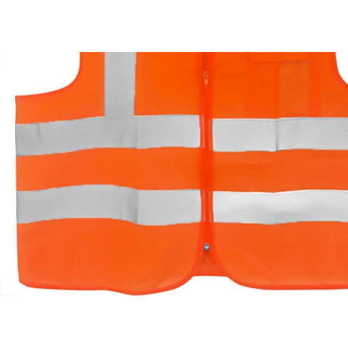 Colete Para Sinalizacao Plastcor 1 Bolso Laranja Fluorescente Xg