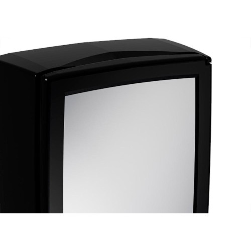 Armario Com Espelho Astra Versatil Com Porta Reversivel Sobrepor Preto - A052C
