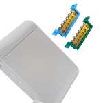 Centrinho Steck Pvc Embutir Branco Para 5 Disjuntores Din Com Barramento