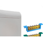 Centrinho Steck Pvc Embutir Branco Para 5 Disjuntores Din Com Barramento