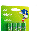 Pilha Elgin Alcalina Aa Pequena Com 4 Pecas - 82153
