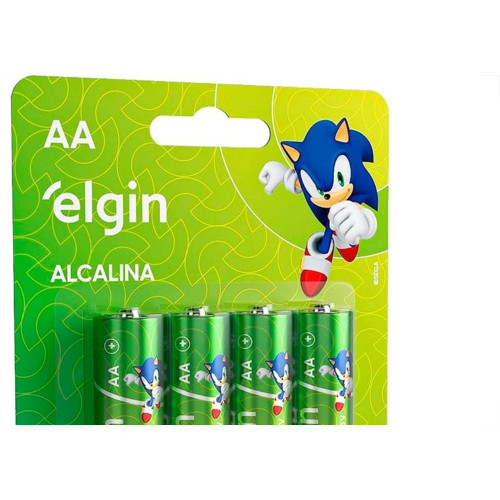 Pilha Elgin Alcalina Aa Pequena Com 4 Pecas - 82153