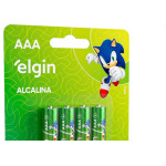 Pilha Elgin Alcalina Aaa Palito Com 4 Pecas - 82155