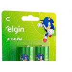 Pilha Elgin Alcalina C Media Com 2 Pecas - 82156