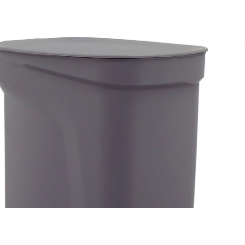 Lixeira Plastica Com Pedal Tramontina Compacta 10 Litros Cinza - 92852321