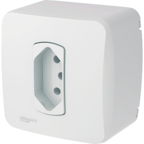 Sistema Box Schneider Dexson-Miluz Branco 1 Tomada 2P+T. 20A. - S3B66350