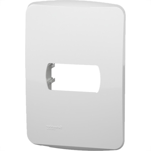 Placa Schneider Miluz Branca 4X2 - 1 Modulo Com Suporte - S3B57210