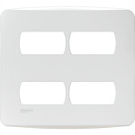 Placa Schneider Miluz Branca 4X4 - 4 Modulos Com Suporte - S3B27540