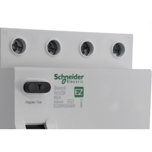 Dispositivo Dr ''Fuga'' Schneider Easy9 4 Polos 80A. - Ez9R33480
