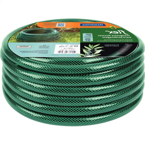 Mangueira Jardim Tramontina Flex Preta/Verde Conjunto Com 50M