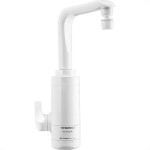 Torneira Eletrica Lorenzetti Essense Bica Movel Parede Branca 1/4 Volta 5.500W. - 220V.