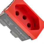 Modulo Pial Pop Vermelho 1 Tomada 2P+T. 20A. - Lg03020Vm