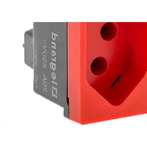 Modulo Pial Pop Vermelho 1 Tomada 2P+T. 20A. - Lg03020Vm