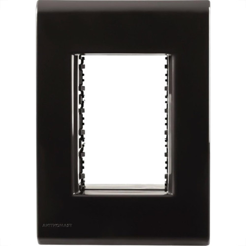Placa Conjunto Modular Tramontina Liz 4X2 - Grafite 3 Modulos - 57106048