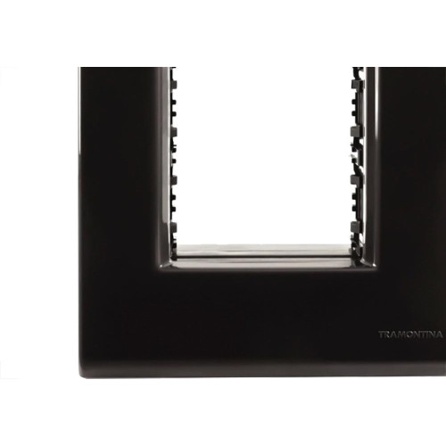 Placa Conjunto Modular Tramontina Liz 4X2 - Grafite 3 Modulos - 57106048