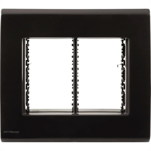 Placa Conjunto Modular Tramontina Liz 4X4 - Grafite 6 Modulos - 57106078