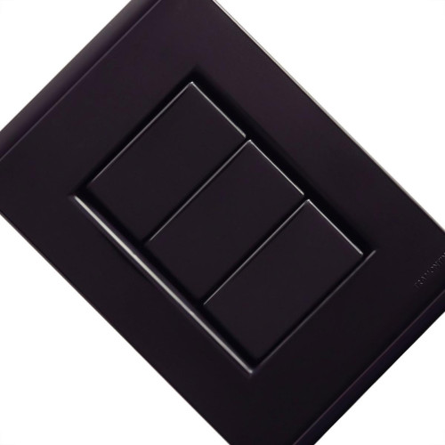 Placa Conjunto Modular Tramontina Liz 4X2 - Grafite (Cega) - 57173000