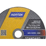 Disco Aco Inox Norton Standart - 7''X1/16''X7/8''- Fino