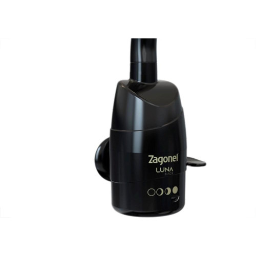 Torneira Eletrica Zagonel Luna Bica Movel Parede Preta 4 Temperaturas 5500W. X 220V.