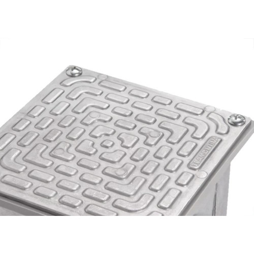 Caixa Passagem Aluminio Tramontina 20Cm X 20Cm - 56123003